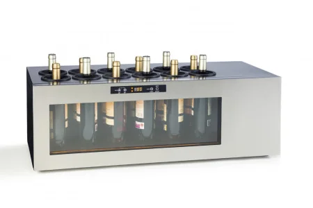 Solid wine cooler for 12 bottles