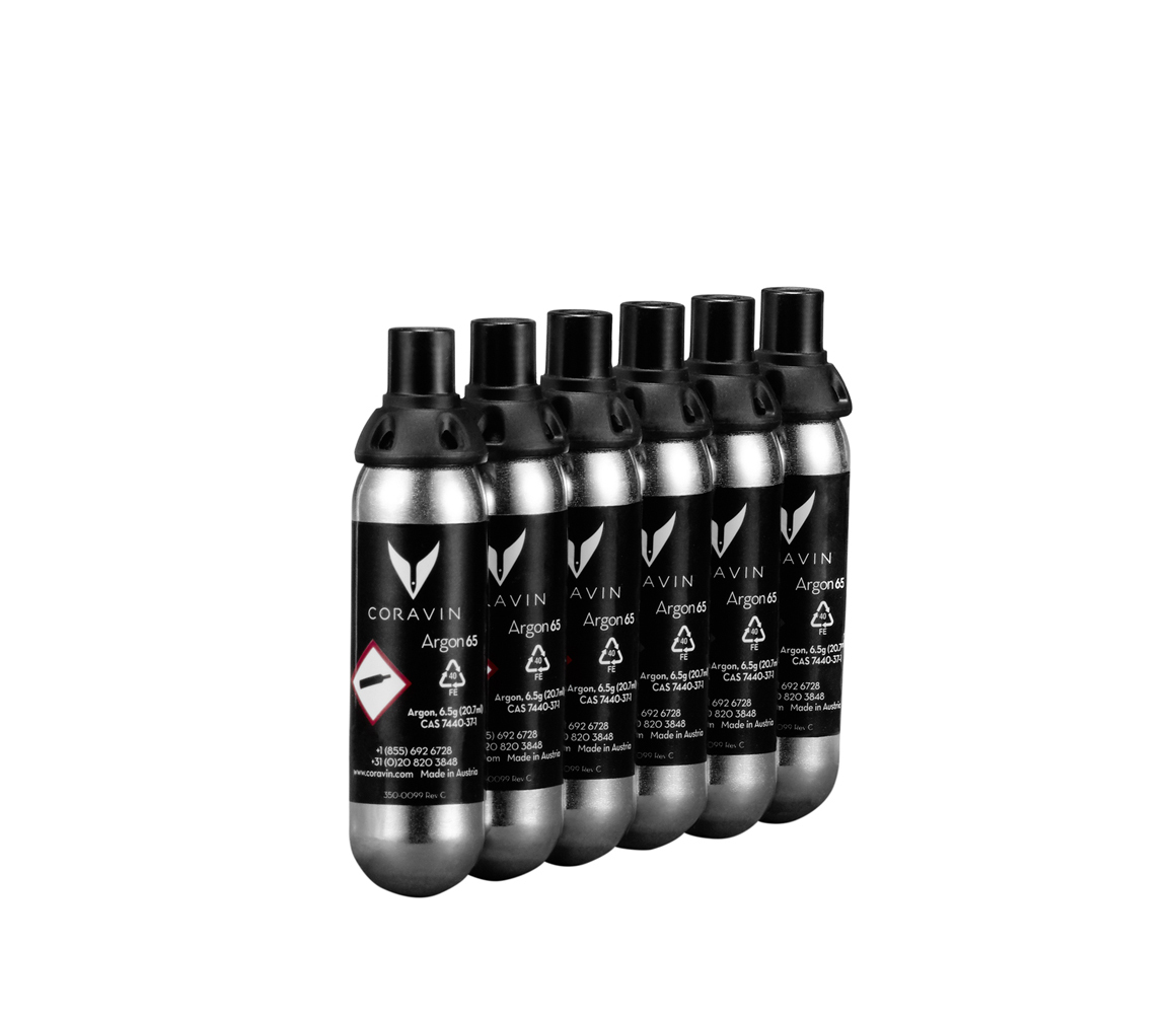 Original Coravin capsules I Pack of 6 I 99.9% pure argon I Coolkombinat