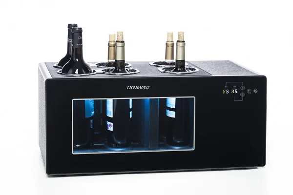 wine cooler Cavanova OW6CD blue LED wine cooler Cavanova OW6CD blue LED