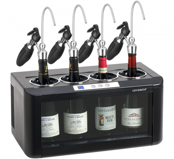 Offenweinkühler mit 4 Dispenser