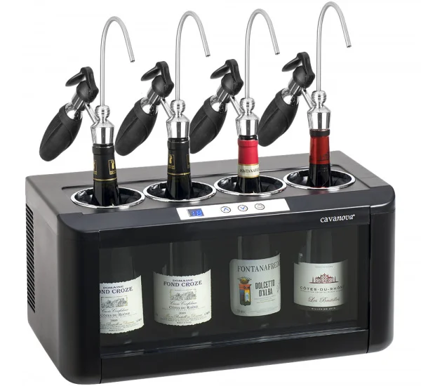 Offenweinkühler mit 4 Dispenser Offenweinkühler mit 4 Dispenser